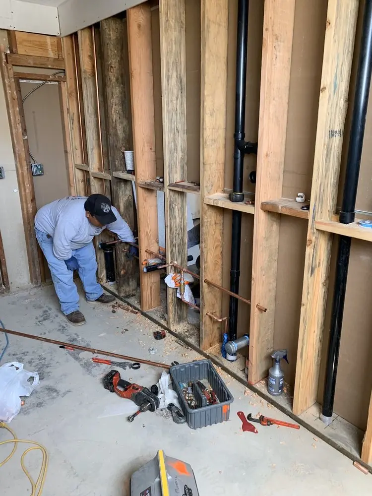 Commercial rough-in plumbing for Gas Line Repair in Southeast Auburn